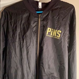 Pins mechanical lightweight wind breaker zip up